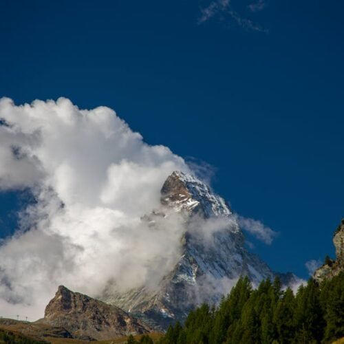Mountain Landscapes - Stunning view of the snow-capped Matterhorn surr #11159736