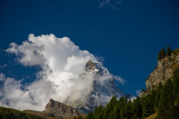 Mountain Landscapes - Stunning view of the snow-capped Matterhorn surr #11159736