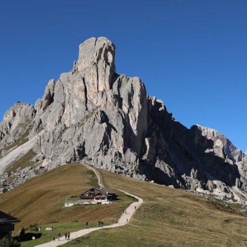 Mountain Landscapes - Breathtaking view of Giau Pass, Dolomites in Ven #11733549