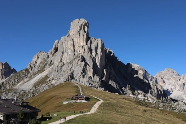 Mountain Landscapes - Breathtaking view of Giau Pass, Dolomites in Ven #11733549
