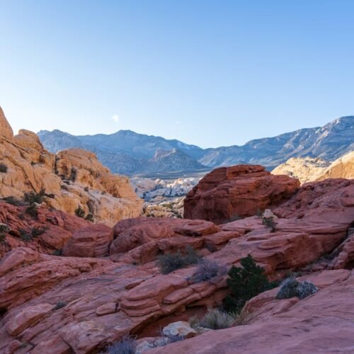 Desert Wilderness - Stunning landscape of Red Rock Canyon showcasing #13540054