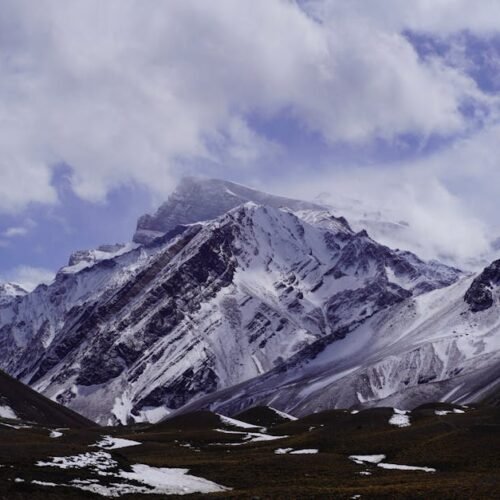 Snow Mountains - Experience the majestic snow-covered Andes Mount #13815606