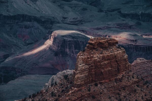 Desert Wilderness - Stunning aerial shot capturing the rugged beauty #15738767