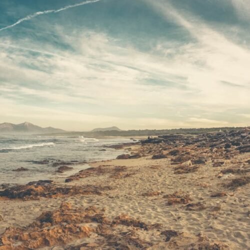 Beach Scenery - Scenic view of Santa Margarita beach in Spain, f #20350026