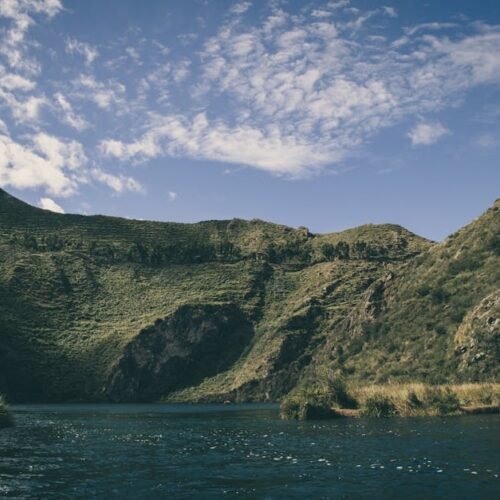 Mountain Landscapes - Picturesque view of mountains and river with cle #2382764