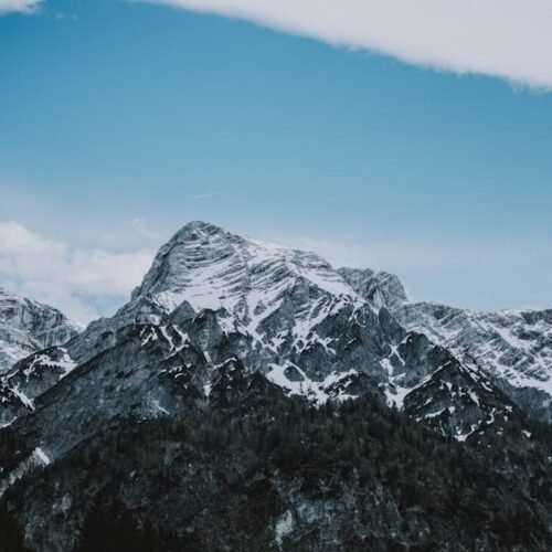 Mountain Landscapes - Breathtaking view of a snow-covered mountain ran #2397622