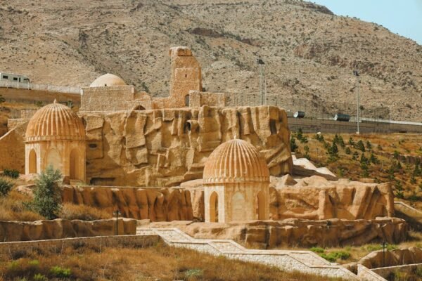 Desert Wilderness - Explore historic stone buildings amidst rugged h #32545587