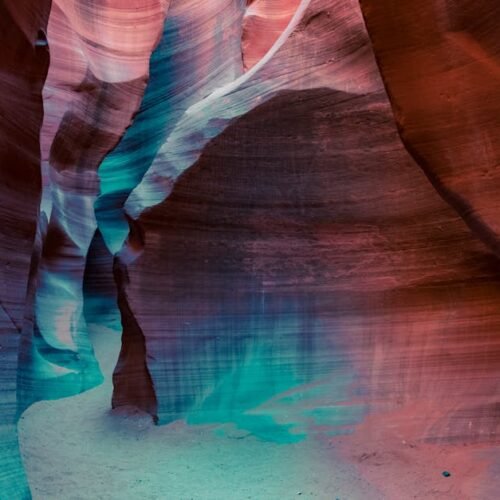 Desert Wilderness - Captivating view of Arizona's Antelope Canyon wi #35537005