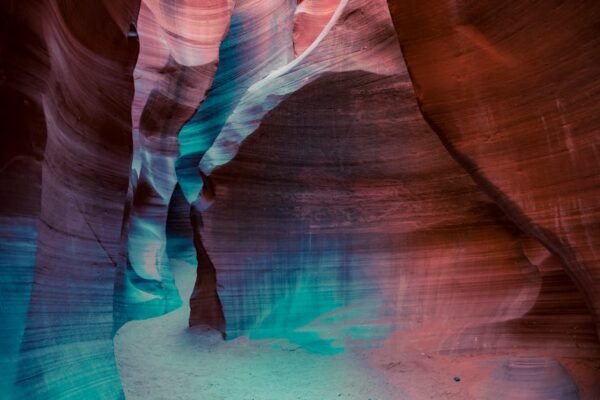 Desert Wilderness - Captivating view of Arizona's Antelope Canyon wi #35537005