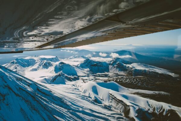 Mountain Landscapes - Stunning aerial photograph of snow-covered mount #4053561