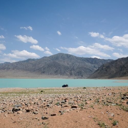 Lake Reflections - Breathtaking view of a serene lake surrounded by #5421994