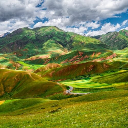 Mountain Landscapes - A stunning mountain landscape showcasing vibrant #6144895