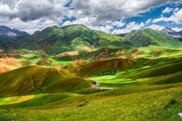 Mountain Landscapes - A stunning mountain landscape showcasing vibrant #6144895